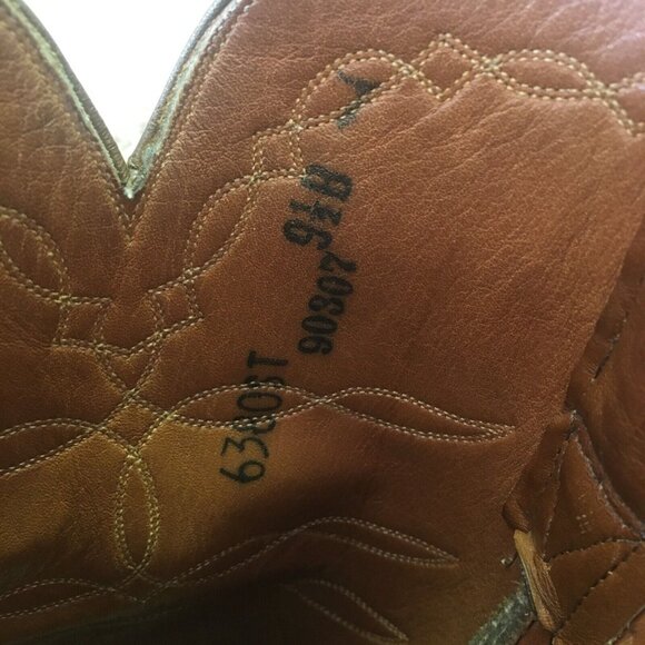 Lucchese Vintage San Antonio Smooth Ostrich Western Cowboy Boots Womens 9.5 B - Picture 9 of 12